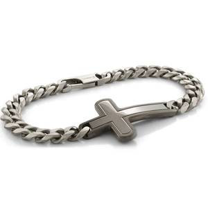 8MM Curb Cross Bracelet