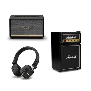 3.2 Medium Capacity Fridge with Acton II Bluetooth Speaker and Wireless Headphones