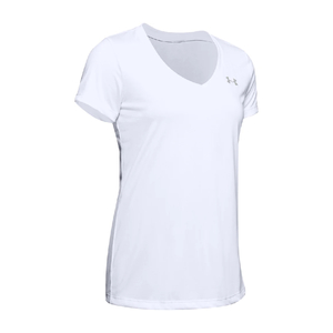 Tech V-Neck Solid - Women - White - Medium
