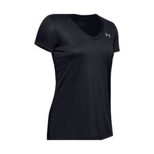 Tech V-Neck Solid - Women - Black - Extra Large