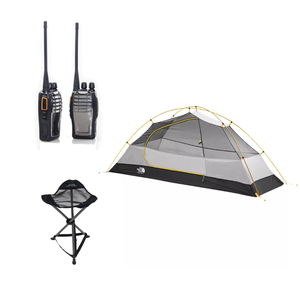 Stormbreak 1 Gold with Long-Range Wireless Radio Walkie-Talkies and Lightweight Stool