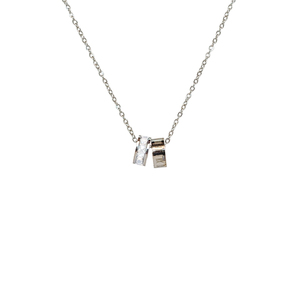Stainless Steel Necklace - Silver-Tone