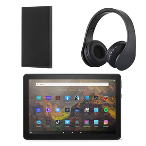 Fire HD 10 Tablet with Power Bank and Headphones