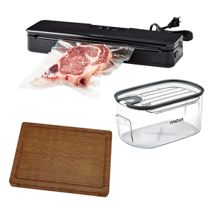 Sous Vide Cooking Container and Vacuum Sealer with Zwilling Cutting Board