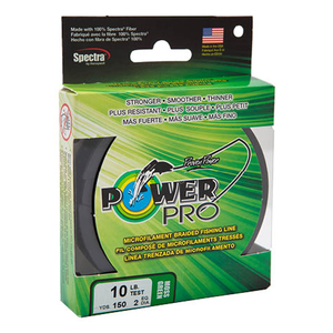 PowerPro 10lb x 150 YD. Green Fishing Line