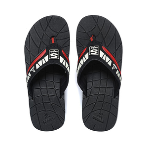 Mens Flip Flops - Black / Red - Size 10
