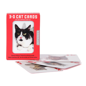 3D Cats Playing Cards