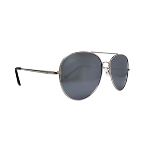 Pilot Polarized Sunglasses - Silver / Mirror