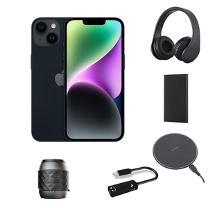 iPhone 14 128GB Midnight with accessories bundle