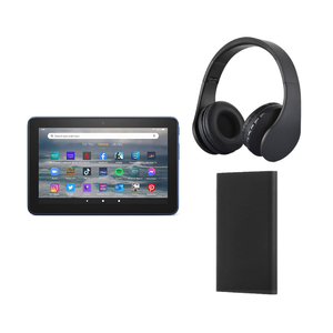 Fire 7 Tablet 16 GB - Blue with Power Bank and Headphones