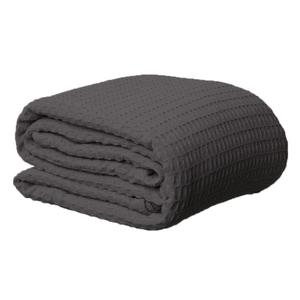 Waffle Weave Cuddle Blanket Throw - Slate