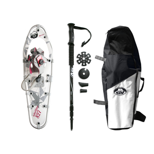 Kit Winter Trail Spin Snowshoes (8x24) - White with Poles and Bag