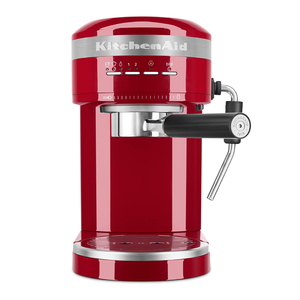 Metal Semi-Automatic Espresso Machine - Red