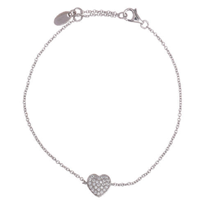 Bracelet Heart Zircons
