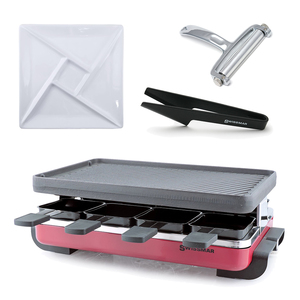 8-Person Raclette Set - Red