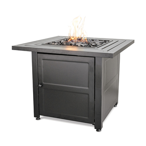 Propane Gas Outdoor Fire Table with Steel Mantel