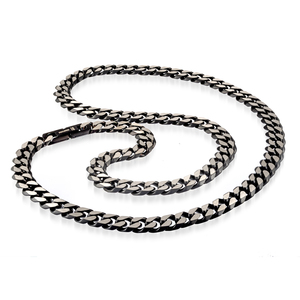 Black IP Stainless Steel 24" Necklace