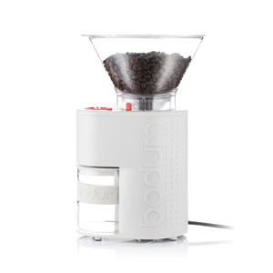 Bistro Electric Burr Coffee Grinder - White