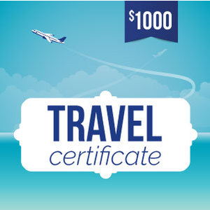Online-Rewards travel voucher $1000 USD