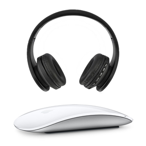 Magic Mouse - Silver with Bluetooth Headphones