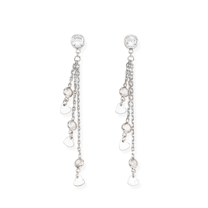 Earrings Chandelier Heart