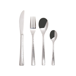 Wayland 16-Piece Hammered Cutlery Set
