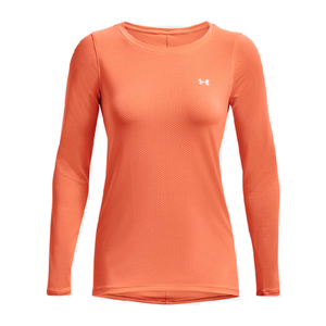 HeatGear Armour Long Sleeve - Women - Orange - Extra Large