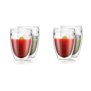 Pavina To Go Set of 4 Double Wall Tumblers