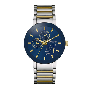 Men's Classic Watch - Silver / Gold / Blue