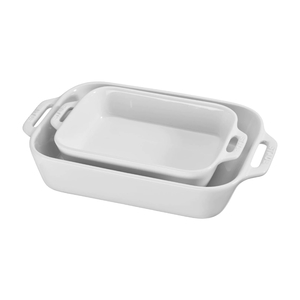 Staub Ceramic Ovenware set, 2 Piece - White