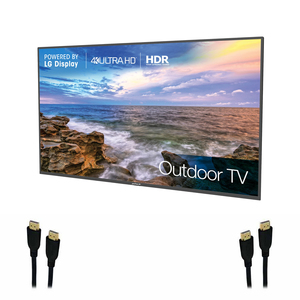 75 in Neptune Shade Series Outdoor TV with Tilt Mount and 2 HDMI Cables