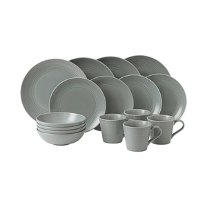 Gordon Ramsay MAZE 16 Piece Dinner Set - Dark Grey
