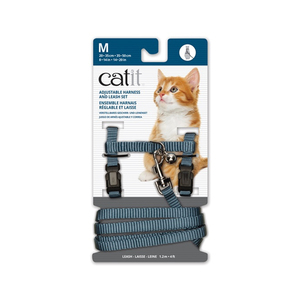 Harness and Leash Set - Blue - Medium