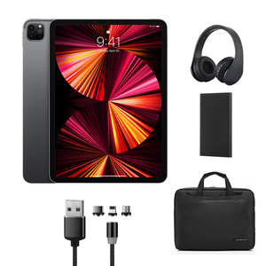 11-inch iPad Pro WiâFi 256GB with Headphones, Power Bank, Charging Cable and Laptop Bag