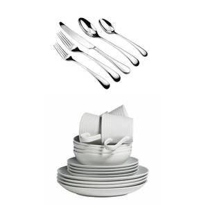 Country 45-Pc Flatware Set and 16-pc Dinner Set