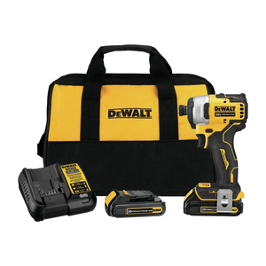Atomic 20V Max Lithium-Ion Brushless Cordless Compact 1/4 in. Impact Driver Kit