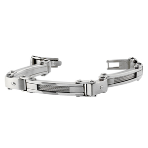 Fancy Cable Men's Stainless Steel Bracelet