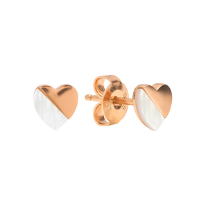 Blushed Heart Earrings