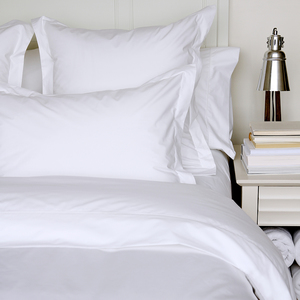 Impressions 500TC Cotton Bedding Set - White and 2 Monaco Pillow Cases 100% Cotton 220TC - Queen