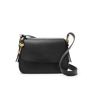 Harper Small Flap Crossbody - Black