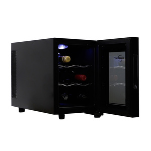 6 Bottle Wine Cooler Thermoelectric Freestanding Wine Fridge