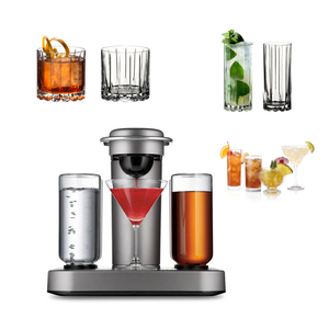 The Bartesian Cocktail with Margarita Machine, Poolside Vibes Variety Pack, and 4 Cocktail Glasses