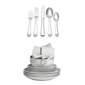 20-Pc Country Flatware Set and 16-pc Dinner Set
