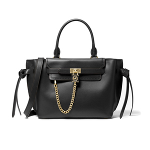 Hamilton Legacy Small Leather Belted Satchel - Black