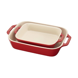 Staub Ceramic Ovenware set, 2 Piece - Red