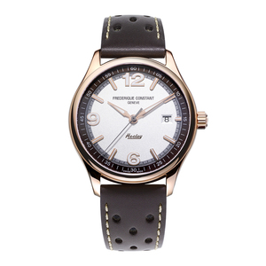 Menâs Vintage Rally Healey Watch - Dark Brown