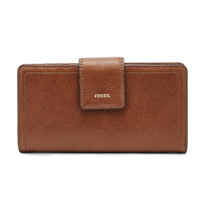Logan RFID Tab Clutch - Brown