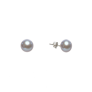 Midi Pearl Studs - Grey