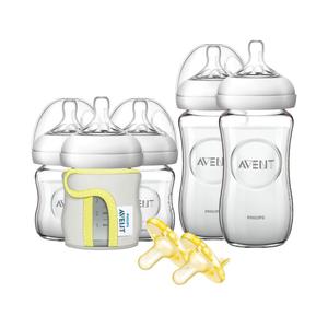 Natural Glass Bottle Set