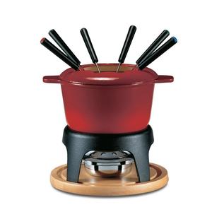 Sierra Cast Iron Fondue Set - Cherry